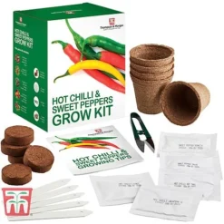 Red Hot Chilli & Sweet Peppers Growing Kit - Gift -Cheap Tree Foliage Store REDH KA8274 B